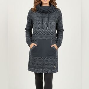 Oxygen Geometric Patterned Sweater Dress